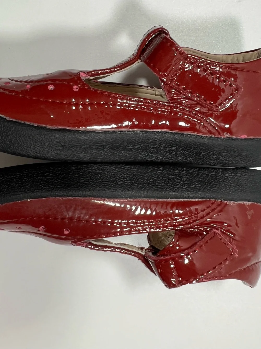Old Soles Patent Leather Mary Jane Shoes Toddler Girls 24 (US 8) Red